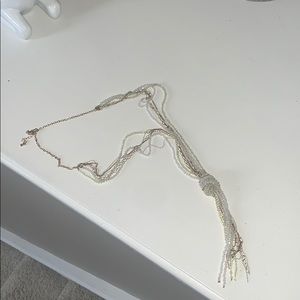 Beaded tassel necklace